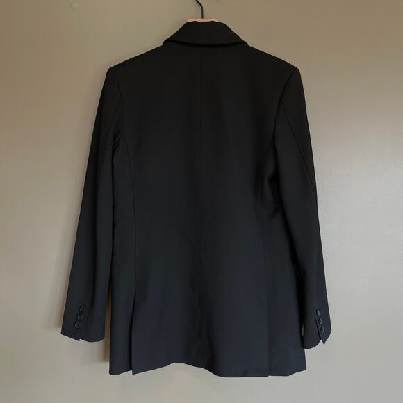 Smythe Oversized Double-Breasted Tux Blazer Black Size Small Oversized Chic Sexy - Picture 11 of 15